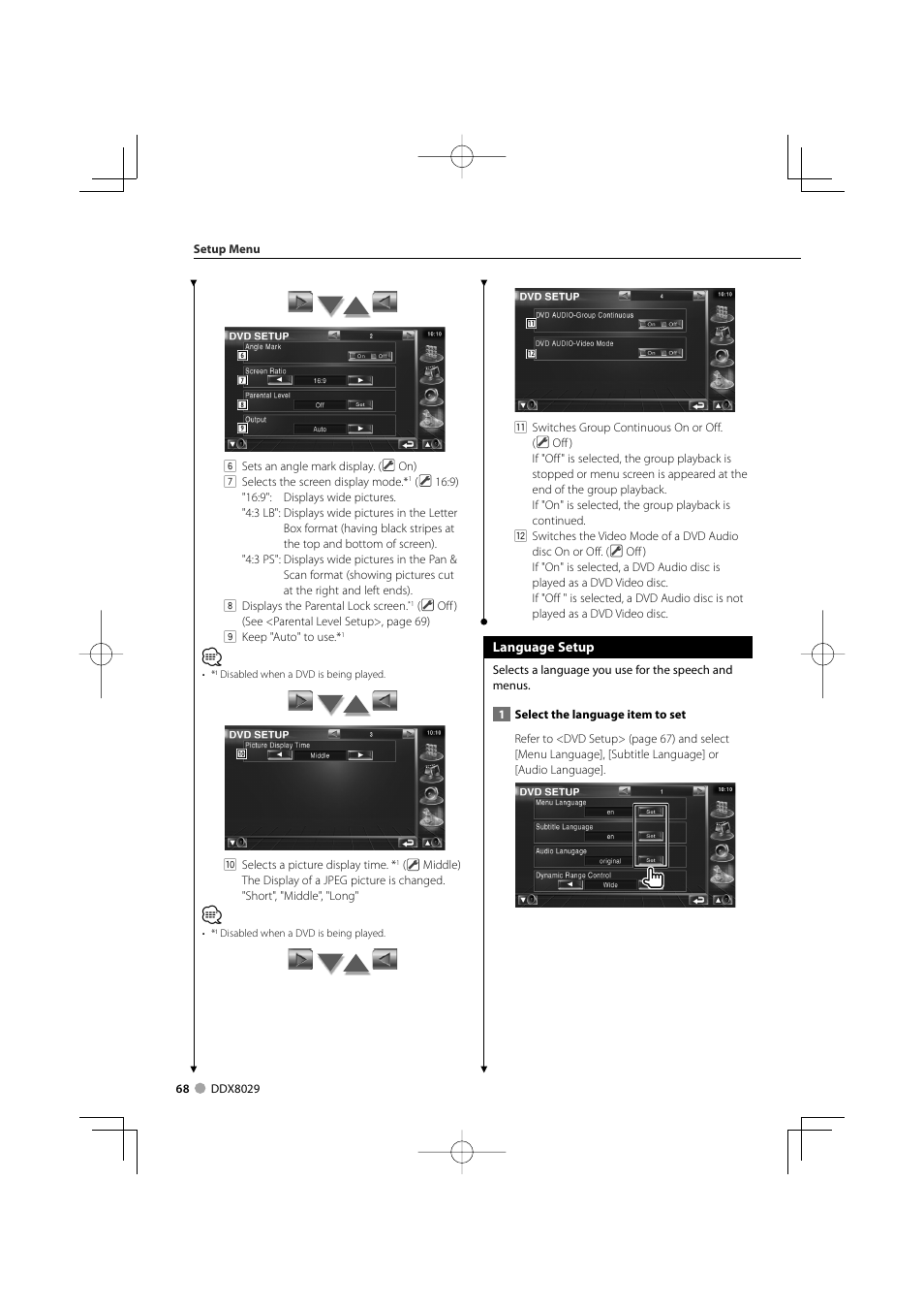 Kenwood DDX8029 User Manual | Page 68 / 104