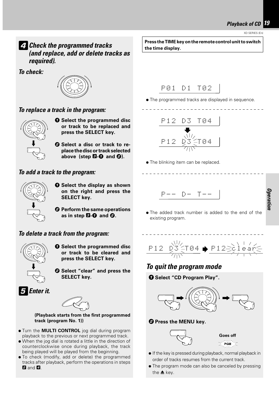 Enter it | Kenwood DPX-302 User Manual | Page 19 / 44