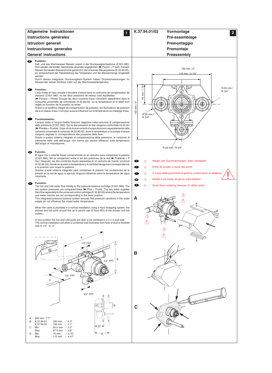 KWC 802 054 User Manual | Page 2 / 6