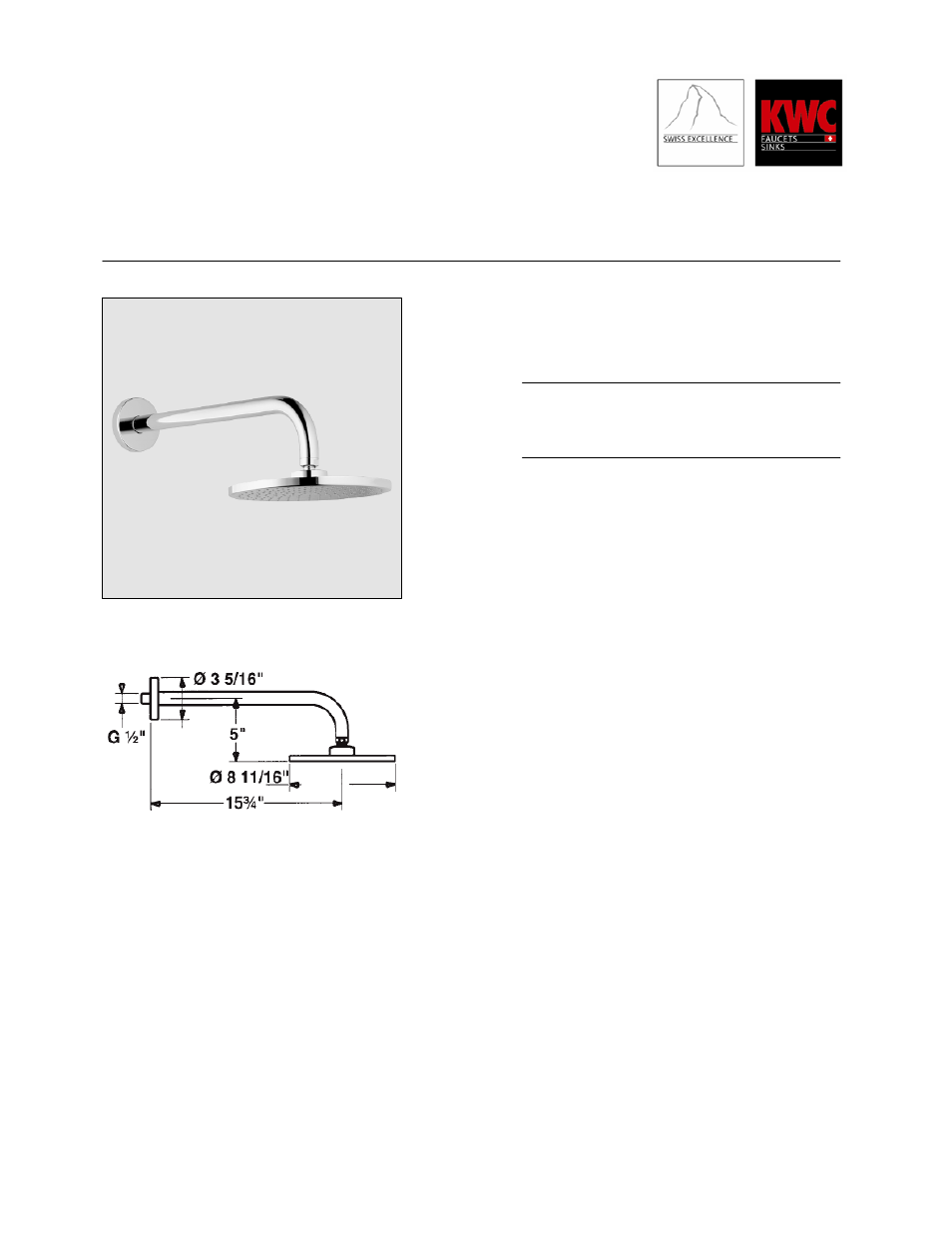 KWC MULTI-LINE Z.534.543.000 User Manual | 1 page
