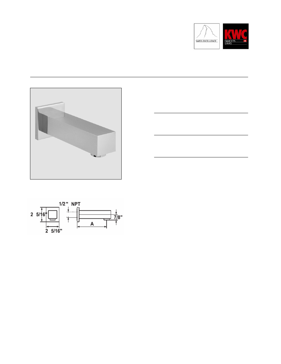 KWC QBIX/QBIX-ART 26.259.072.000 User Manual | 1 page