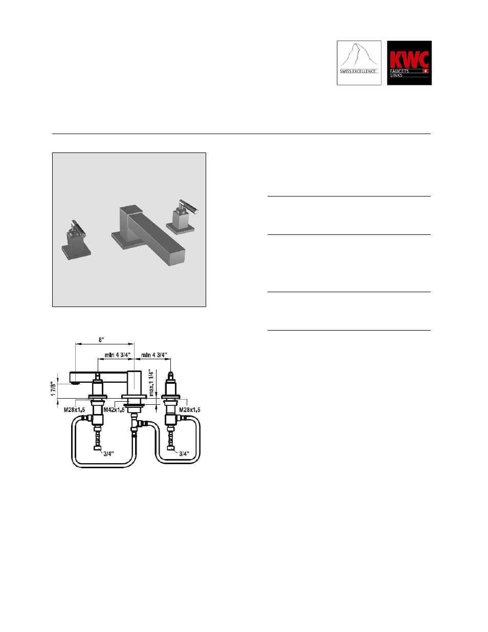 KWC Qbix-Art 20.257.674.006 User Manual | 1 page