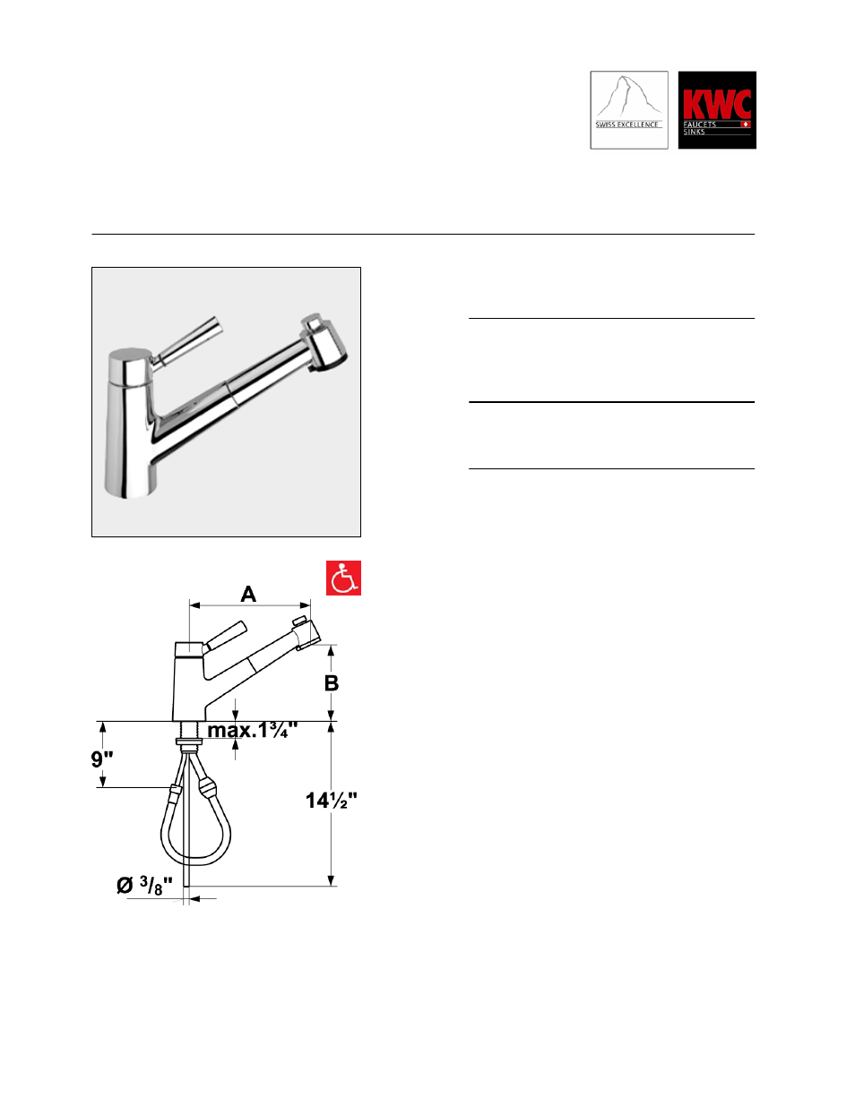 KWC KONOS K.10.K1.33 User Manual | 1 page