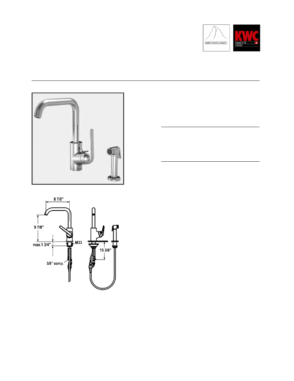 KWC DOMO 10.061.213 User Manual | 1 page