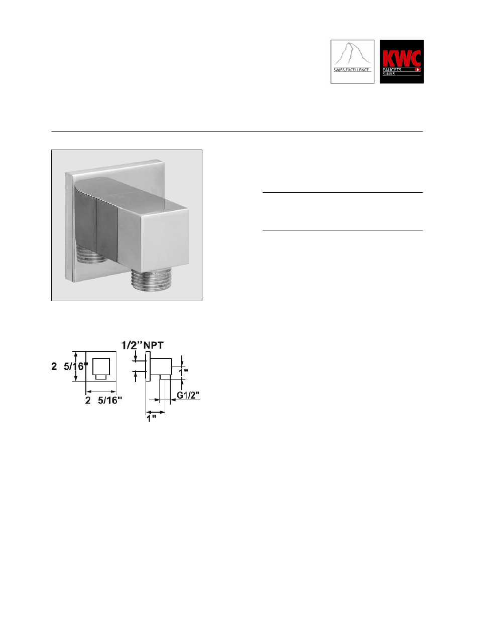 KWC QBIX/QBIX-ART 26.241.610.000 User Manual | 1 page