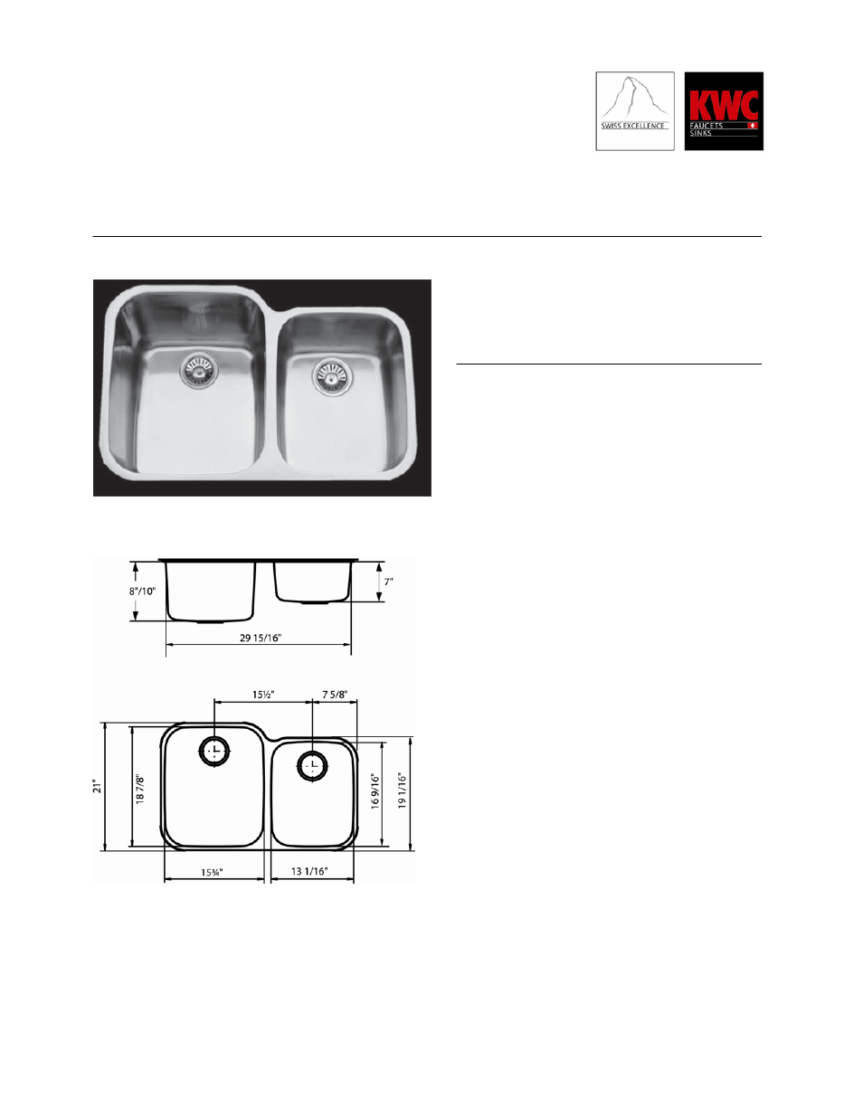 KWC Interlaken S.10.D8.12 User Manual | 1 page