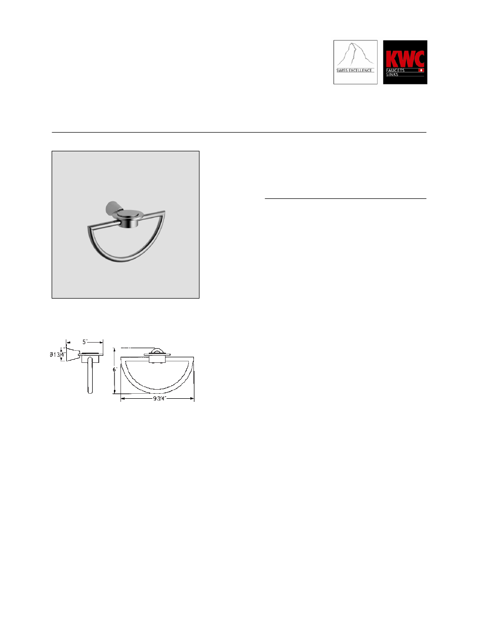 KWC Designo K.28.H3.40.000.99 User Manual | 1 page