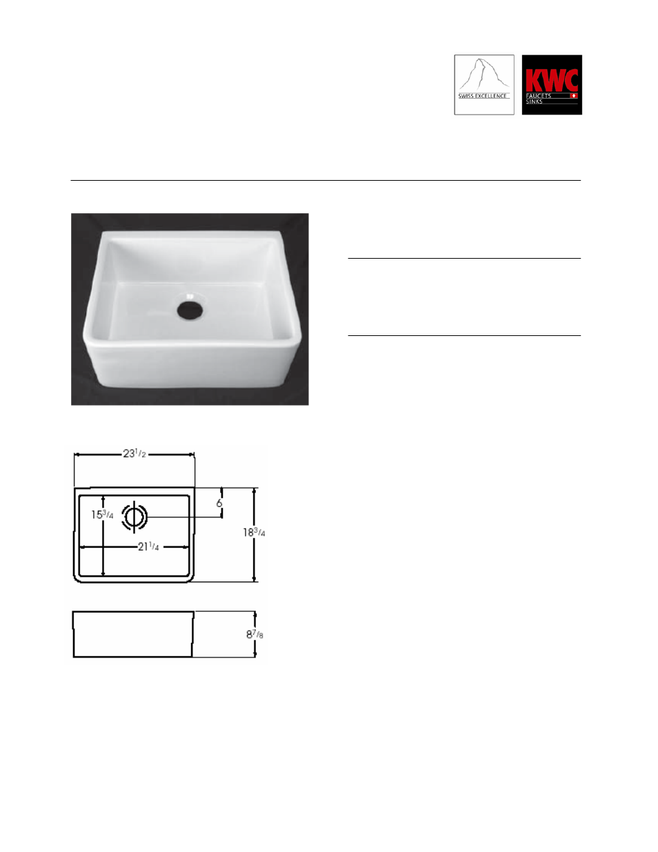 KWC Chateau S.30.A1.00. User Manual | 1 page