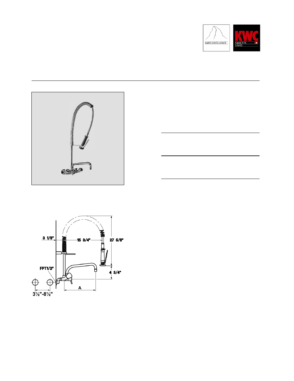 KWC GASTRO K.24.42.74 User Manual | 1 page