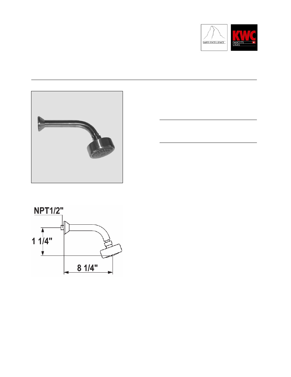 KWC VESUNO K.26.VB.03.700 User Manual | 1 page