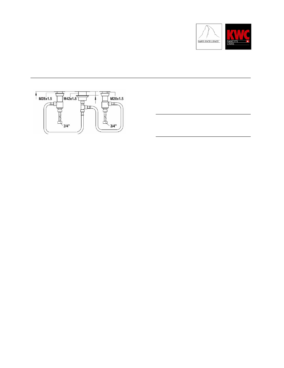 KWC Roman Tub Rough-in Z.535.580.931 User Manual | 1 page