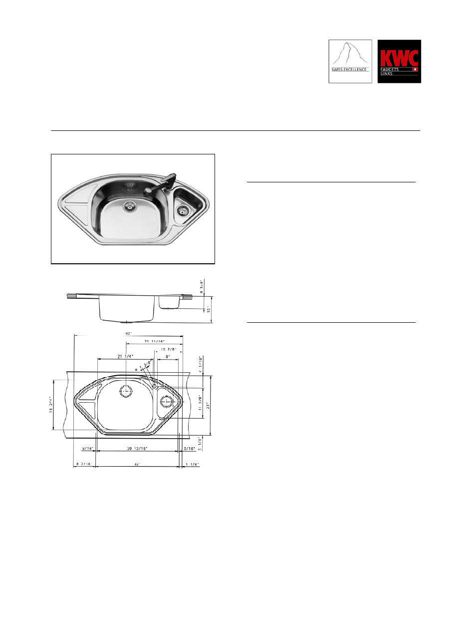 KWC ZURICH S.10.D6.11 User Manual | 1 page