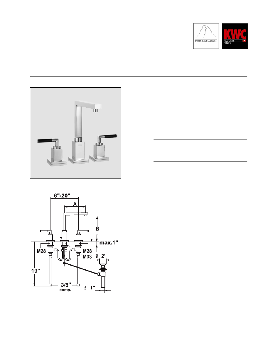 KWC QBIX/QBIX-ART 12.253.151.006 User Manual | 1 page