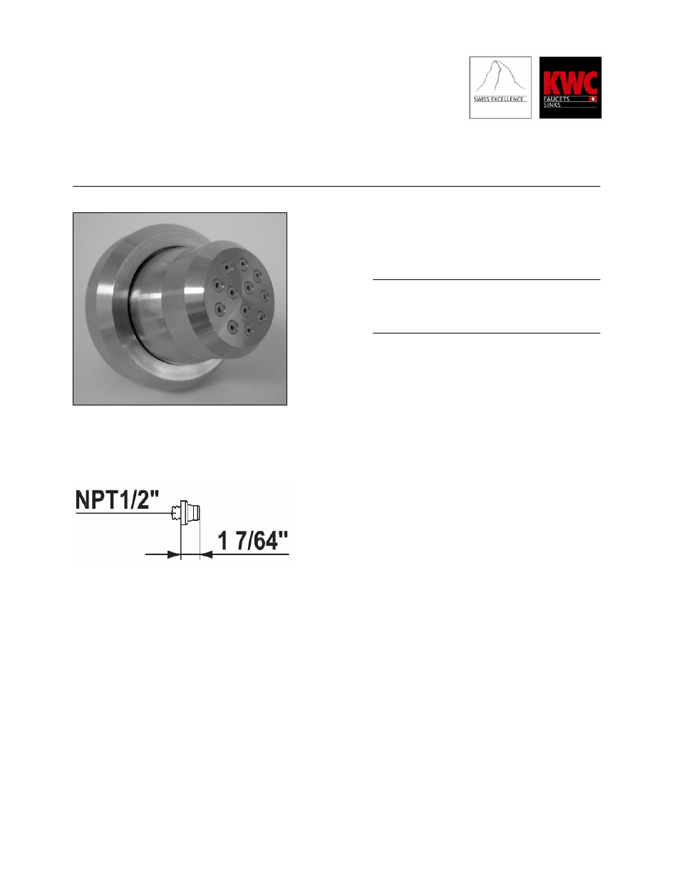 KWC VESUNO Z.534.673.700 User Manual | 1 page