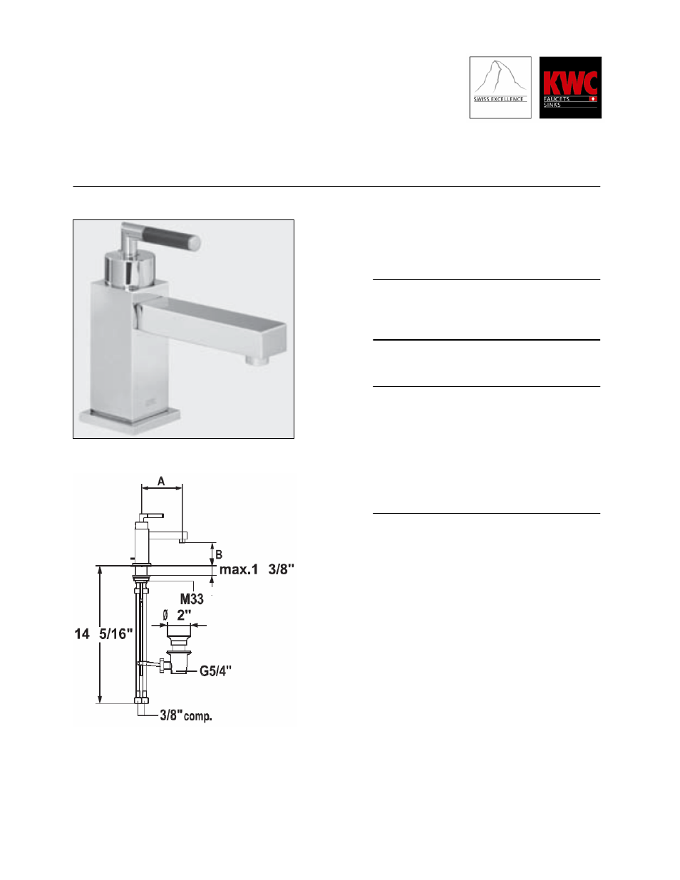 KWC QBIX-ART 12.251.042.006 User Manual | 1 page