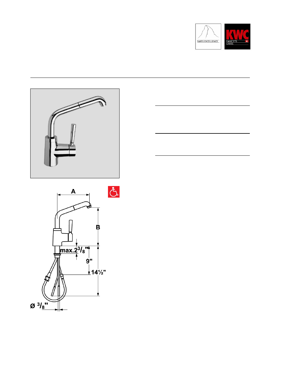 KWC KONOS K.10.K1.48 User Manual | 1 page