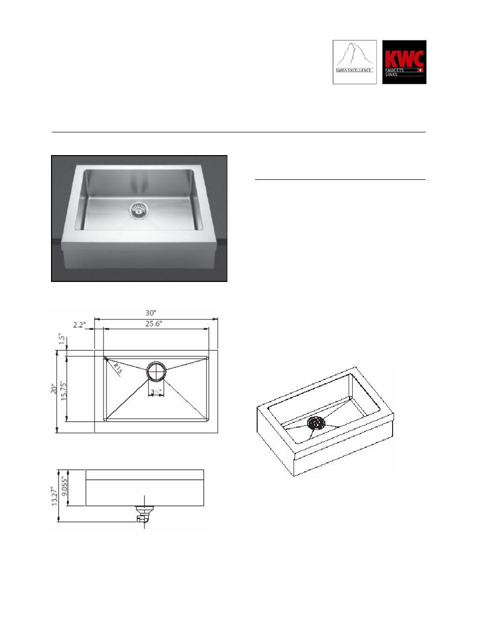 KWC PURISMO START ART S.10.X1.00 User Manual | 1 page