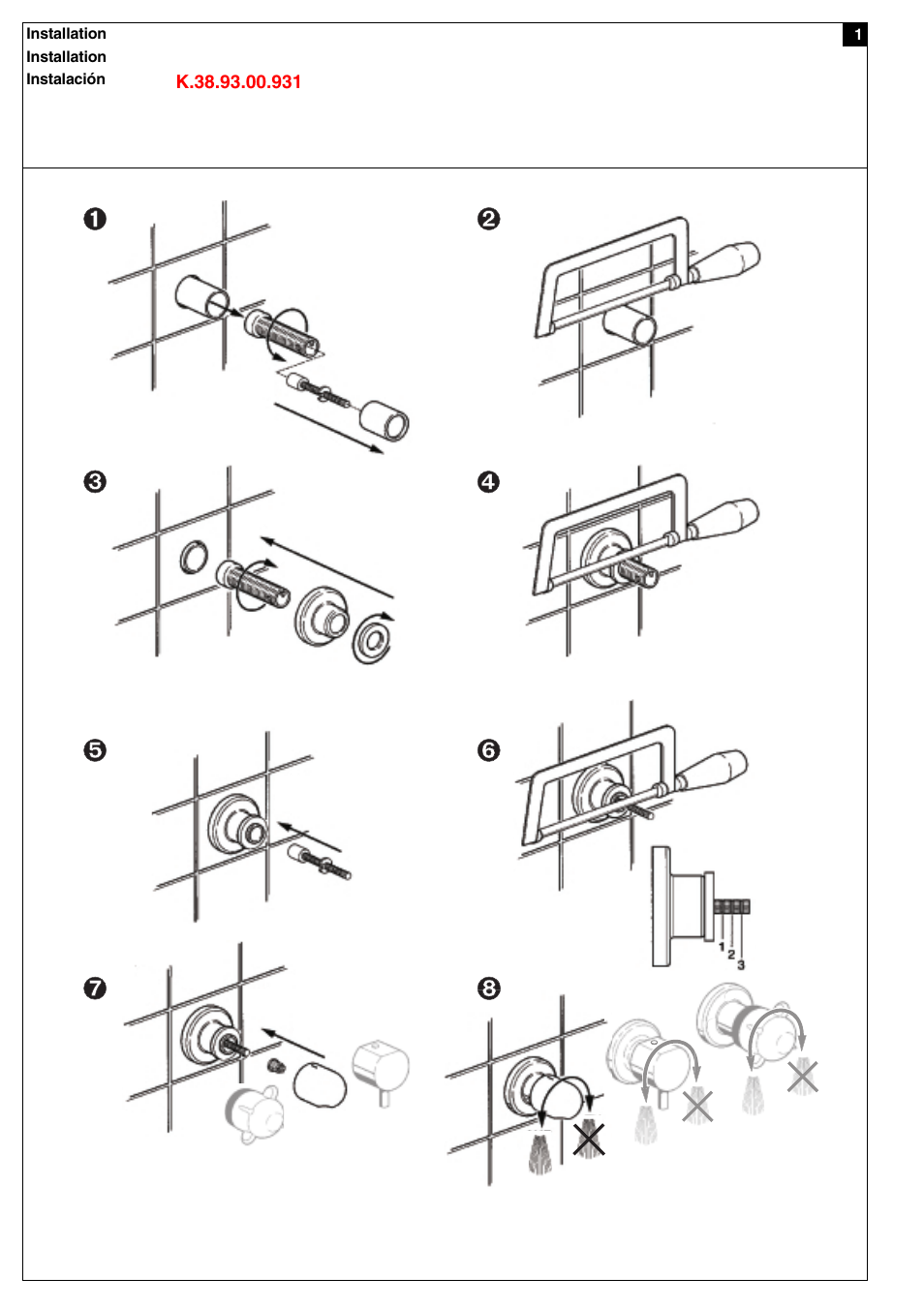 KWC A016105 User Manual | Page 2 / 6