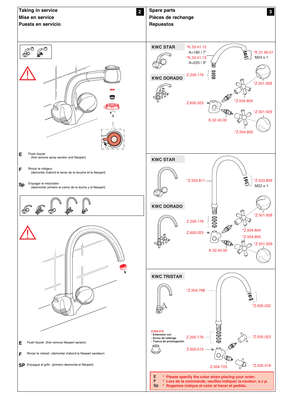KWC STAR 802 135 User Manual | Page 3 / 4