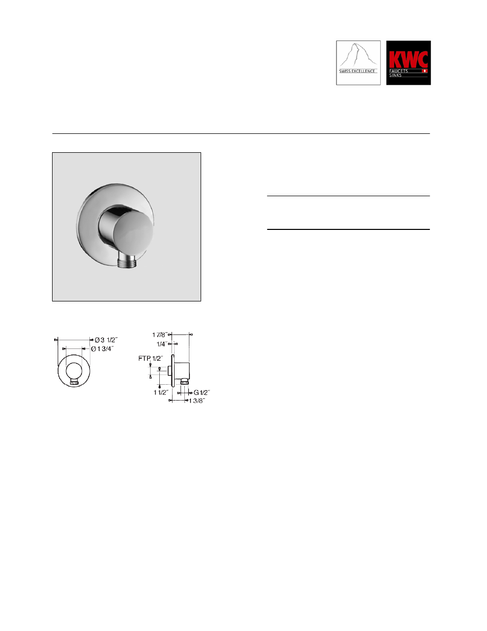 KWC DESIGNO K.28.H9.60.000.38 User Manual | 1 page