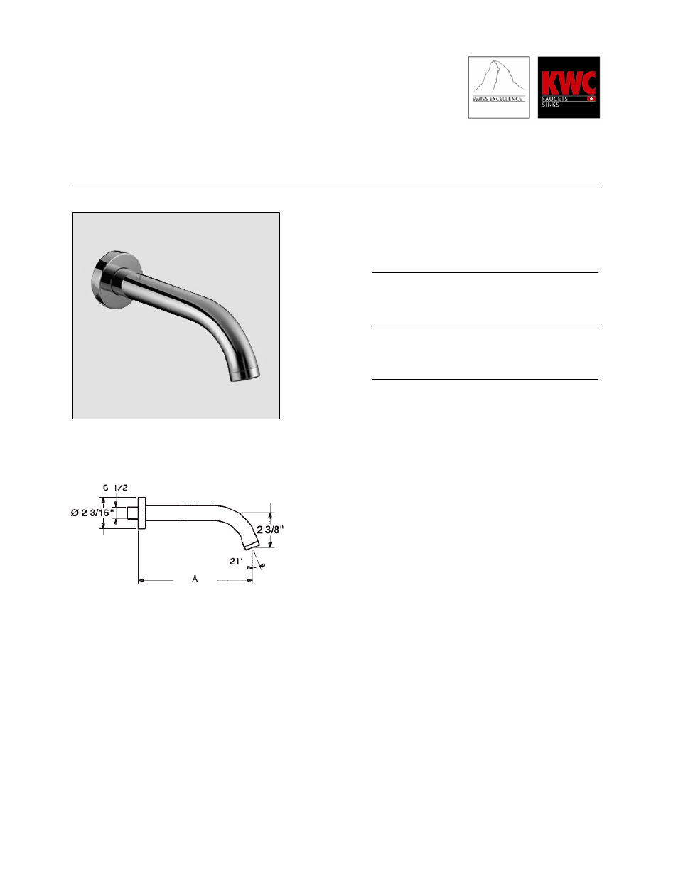 KWC Designo Z.534.404.000 User Manual | 1 page