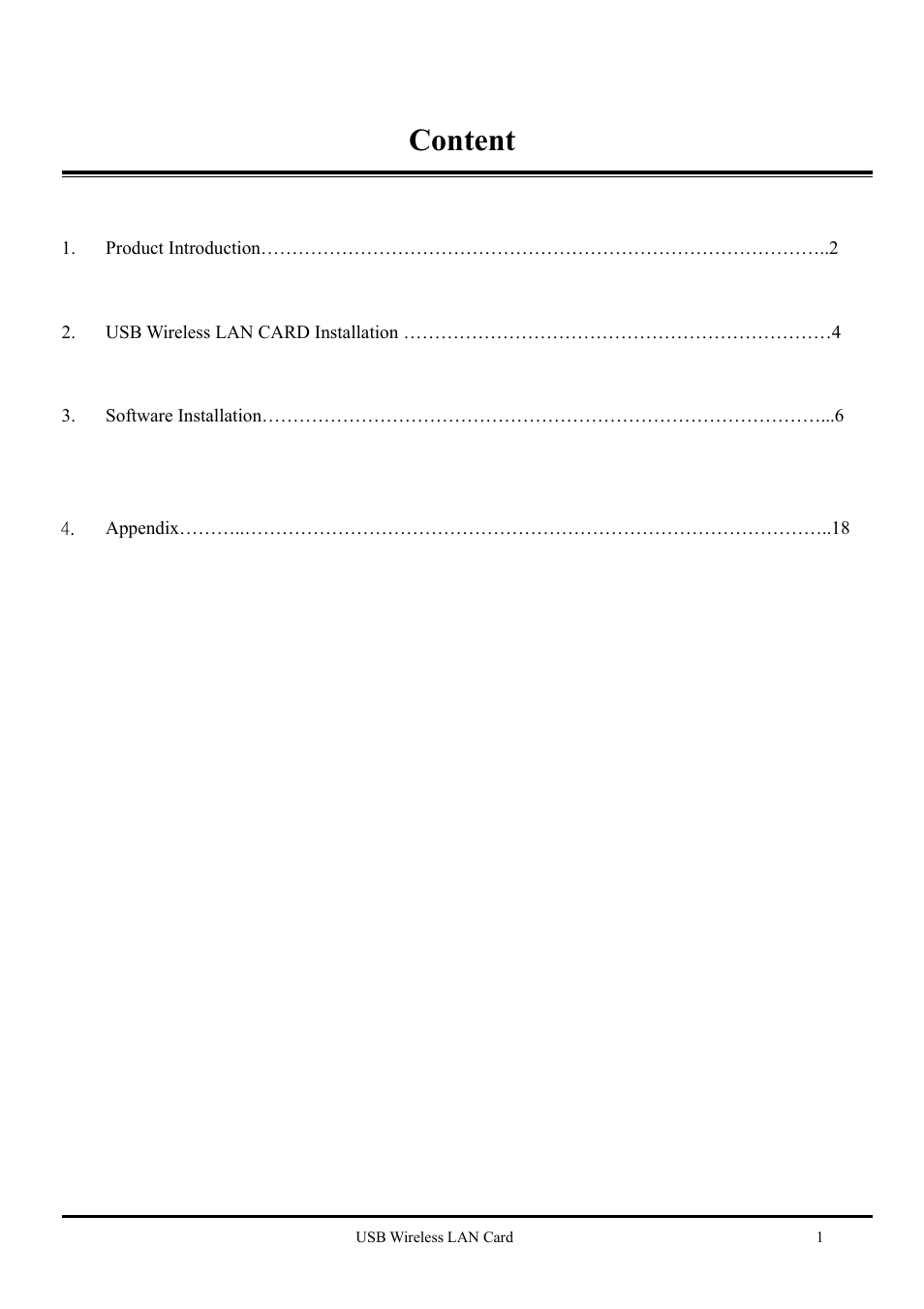 Content | Keyspan USB Wireless LAN CARD none User Manual | Page 2 / 13