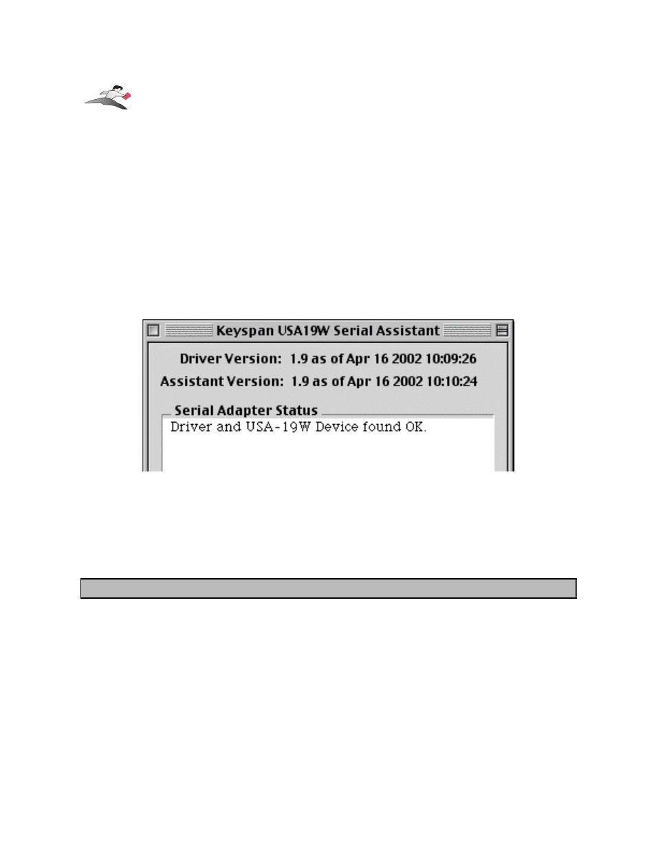 1 - keyspan serial assistant, Keyspan serial assistant, Port emulation can turned on by using the | Emulation can turned on by using the, Located in control panels). when you open the | Keyspan 1.9 User Manual | Page 10 / 41