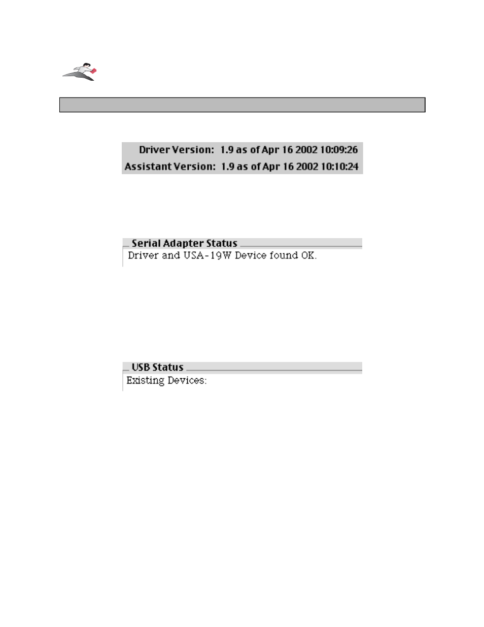 Keyspan serial assistant window | Keyspan 1.9 User Manual | Page 11 / 41