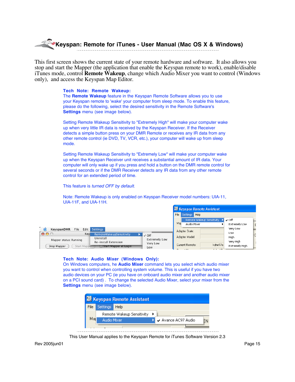 Keyspan URM-17A User Manual | Page 15 / 36