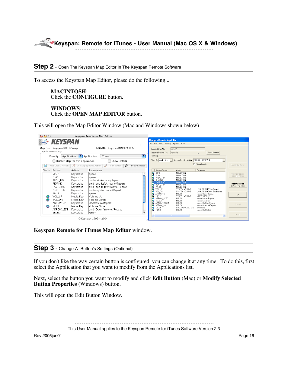Step 2, Step 3 | Keyspan URM-17A User Manual | Page 16 / 36