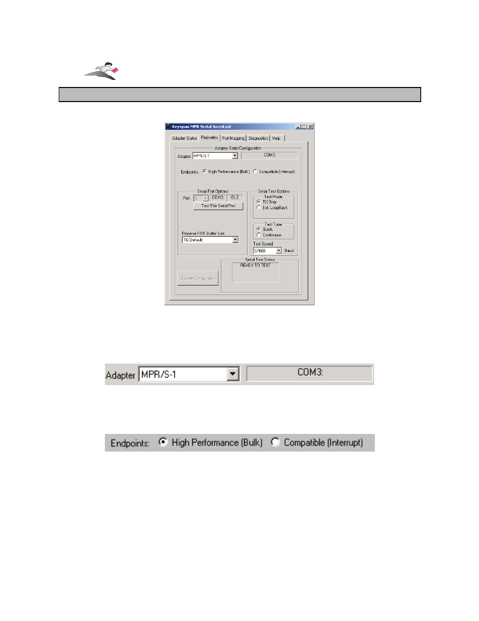 Properties tab | Keyspan Laptop Docking Station User Manual | Page 14 / 41