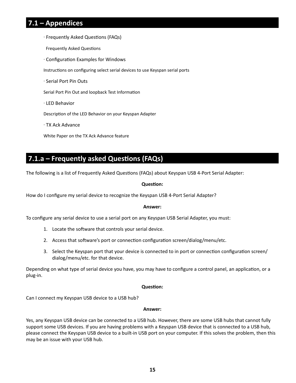 Keyspan USA-49WG User Manual | Page 15 / 23