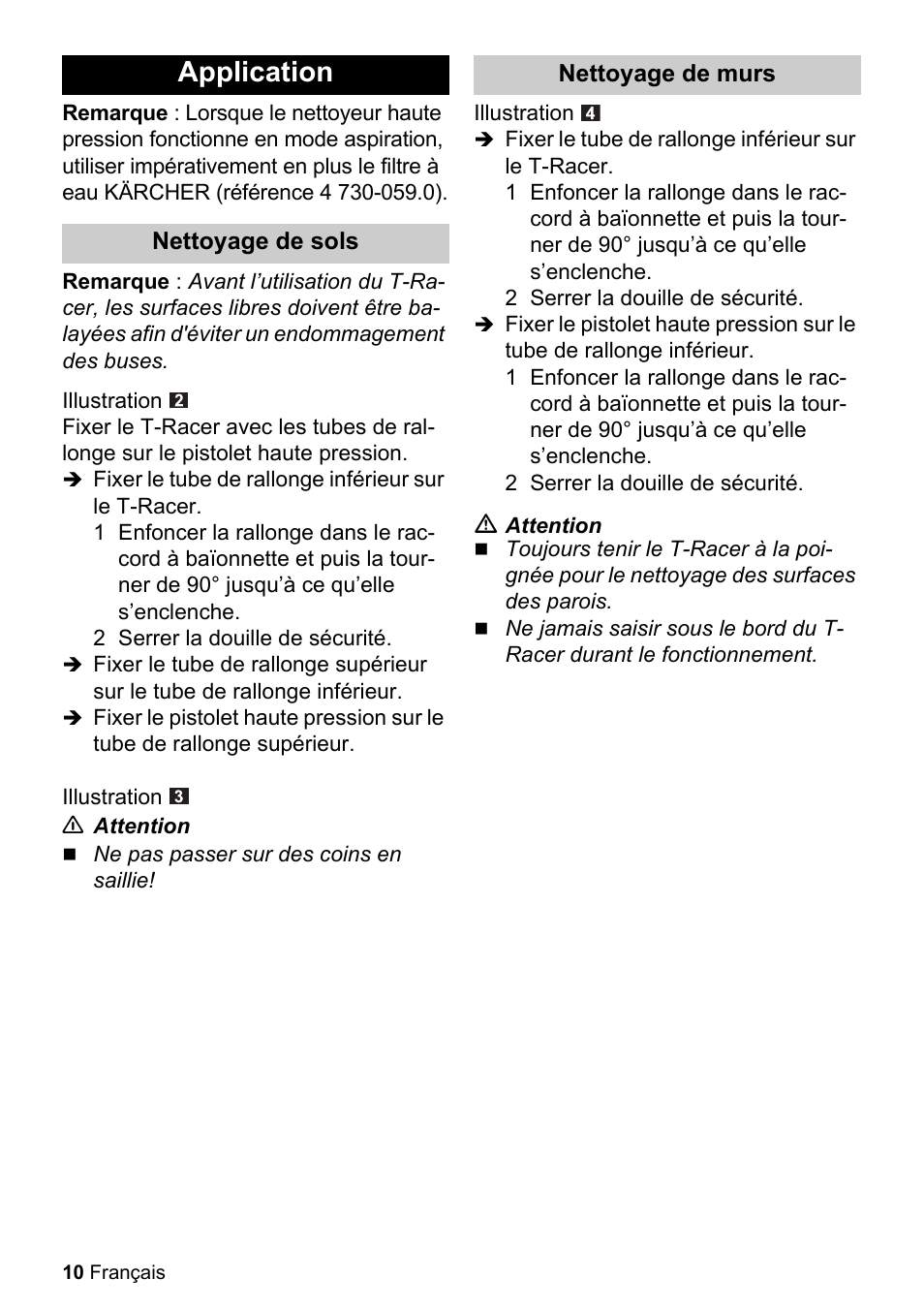 Application | Karcher T-RACER T 200 User Manual | Page 10 / 12