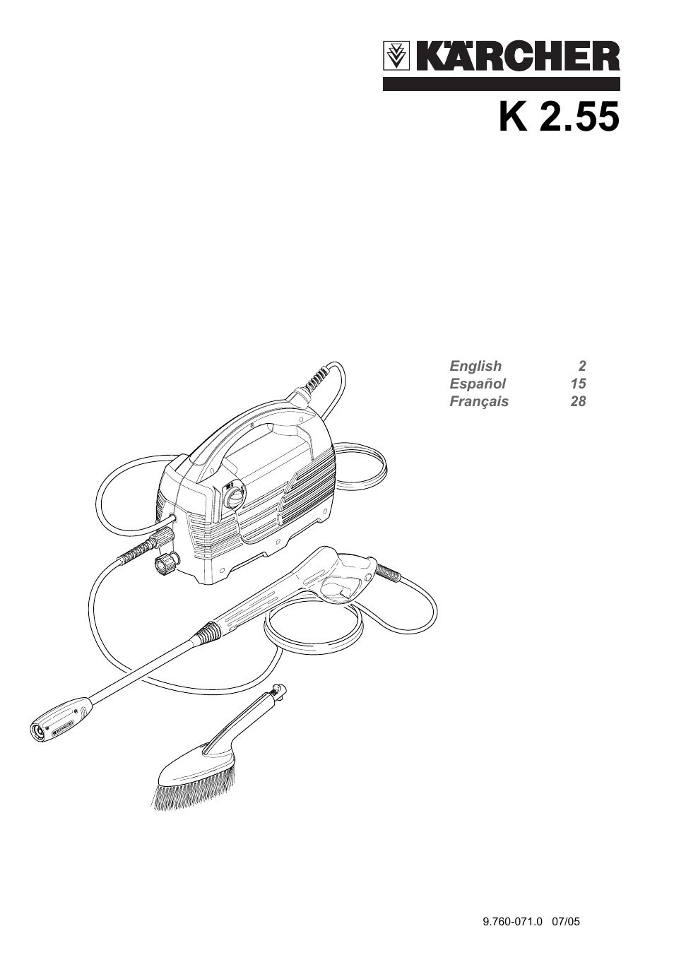Karcher K 2.55 User Manual | 44 pages