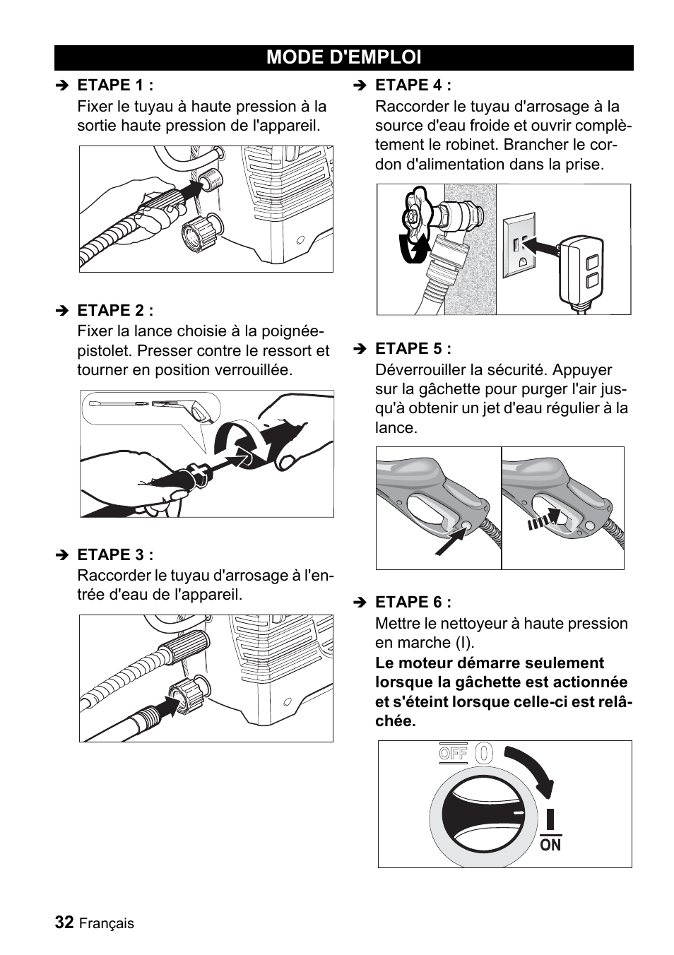 Mode d'emploi | Karcher K 2.55 User Manual | Page 32 / 44