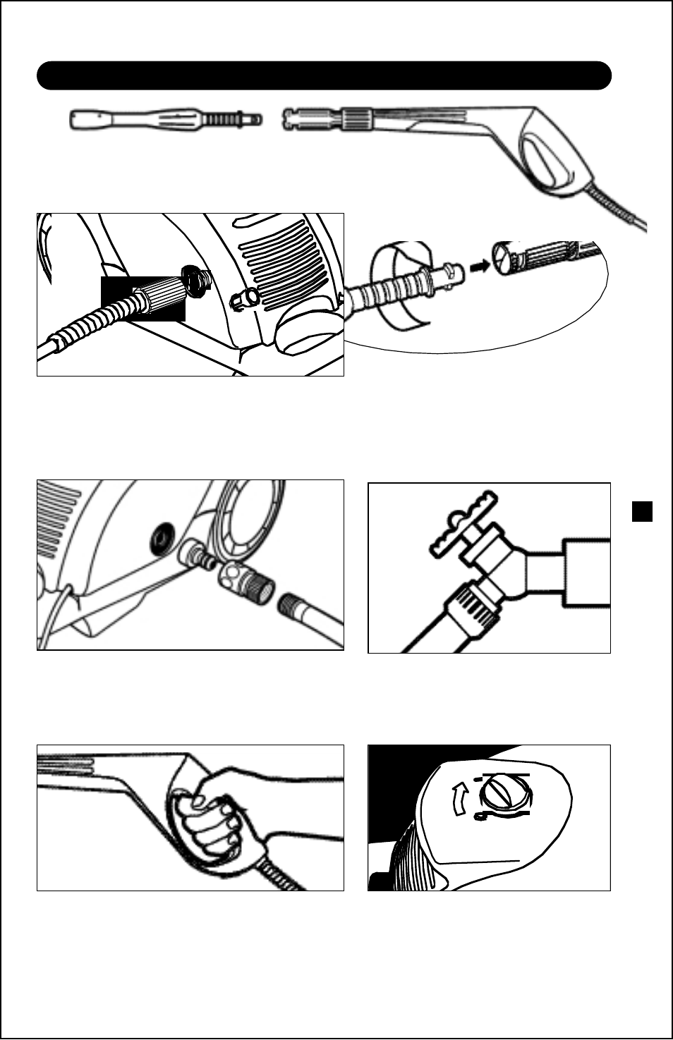 Operating instructions, Step 1, Step 2 | Step 3, Step 4, Step 5, Step 6 | Karcher K 520 User Manual | Page 5 / 12