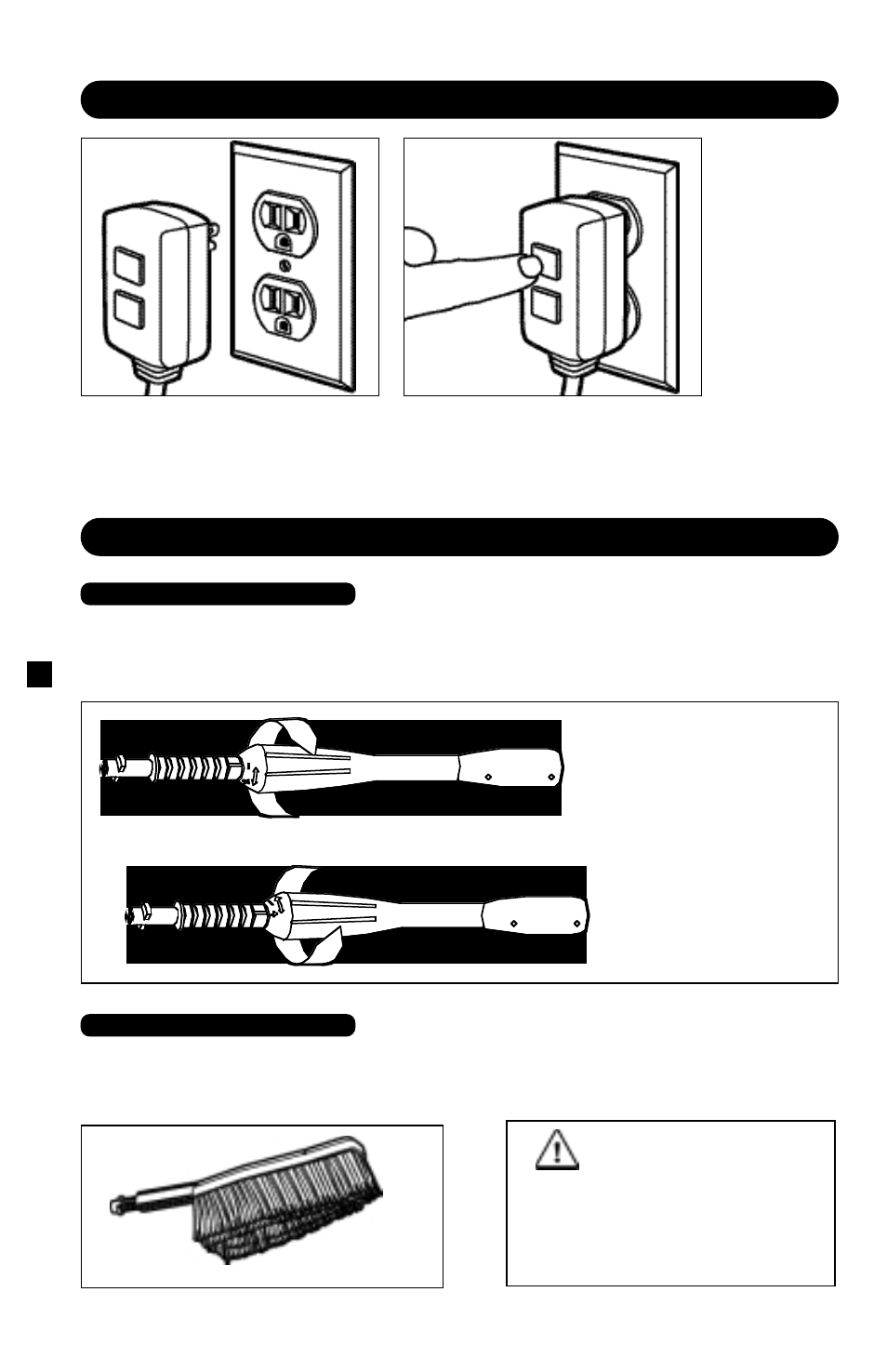 Warning, Using the accessories gfci instructions, Step 1 | Step 2 | Karcher K 520 User Manual | Page 6 / 12