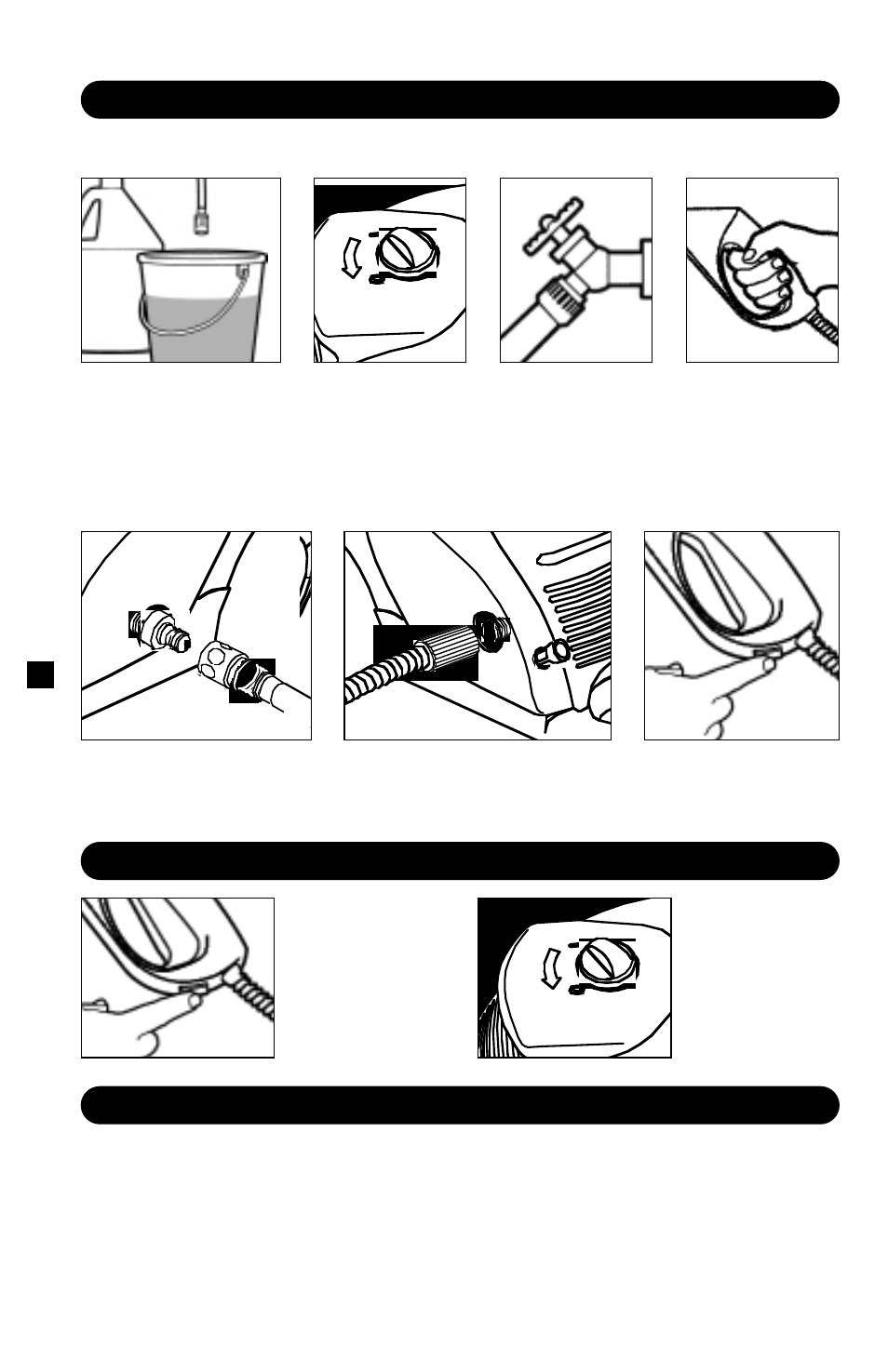 Shutting down & clean-up, Winterizing and long-term storage, Taking a break... five minutes or more | Step 1, Step 2, Step 3, Step 4, Step 5, Step 6 | Karcher K 520 User Manual | Page 8 / 12