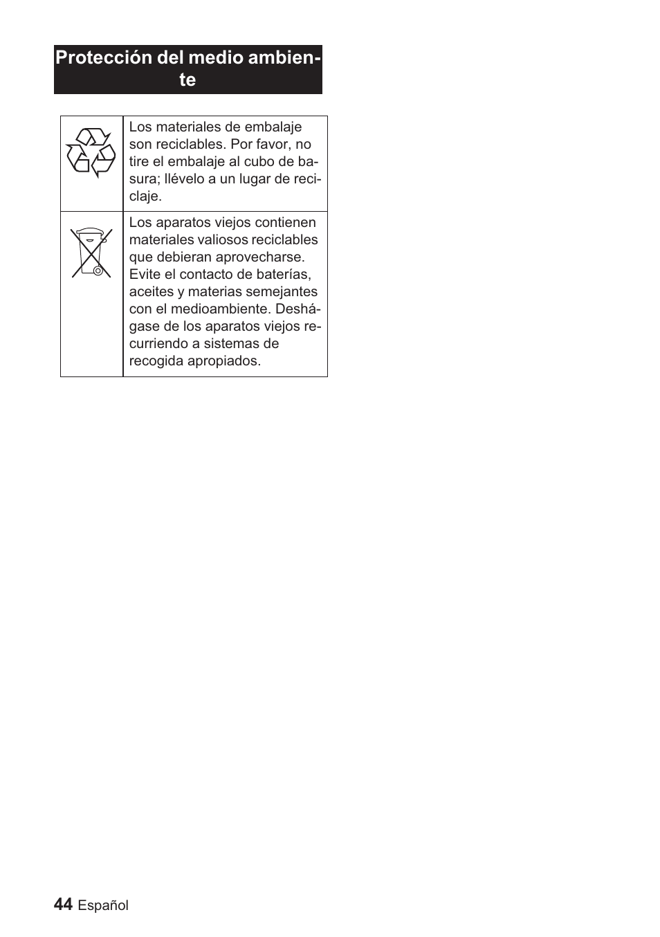 Protección del medio ambien- te | Karcher BDP 1500 User Manual | Page 44 / 220