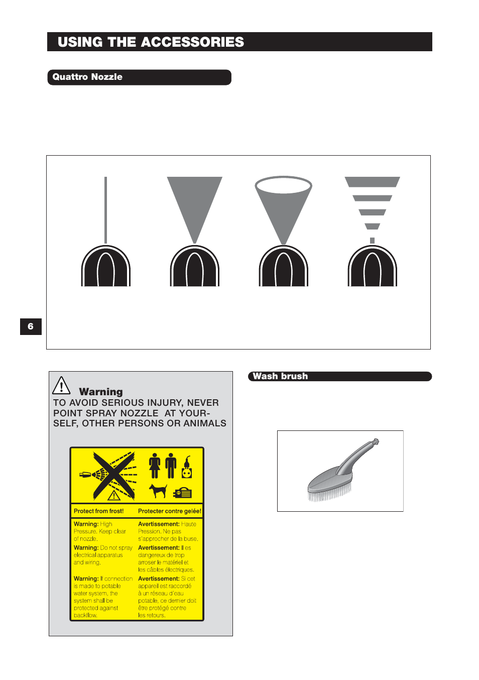 Using the accessories | Karcher 1750 User Manual | Page 6 / 12