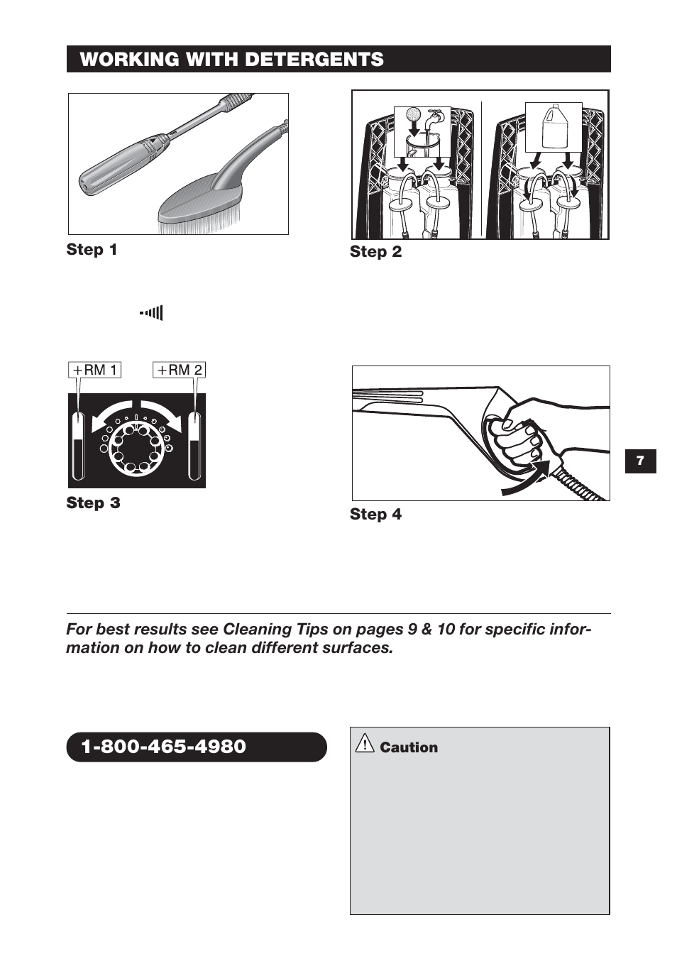 Working with detergents | Karcher 1750 User Manual | Page 7 / 12