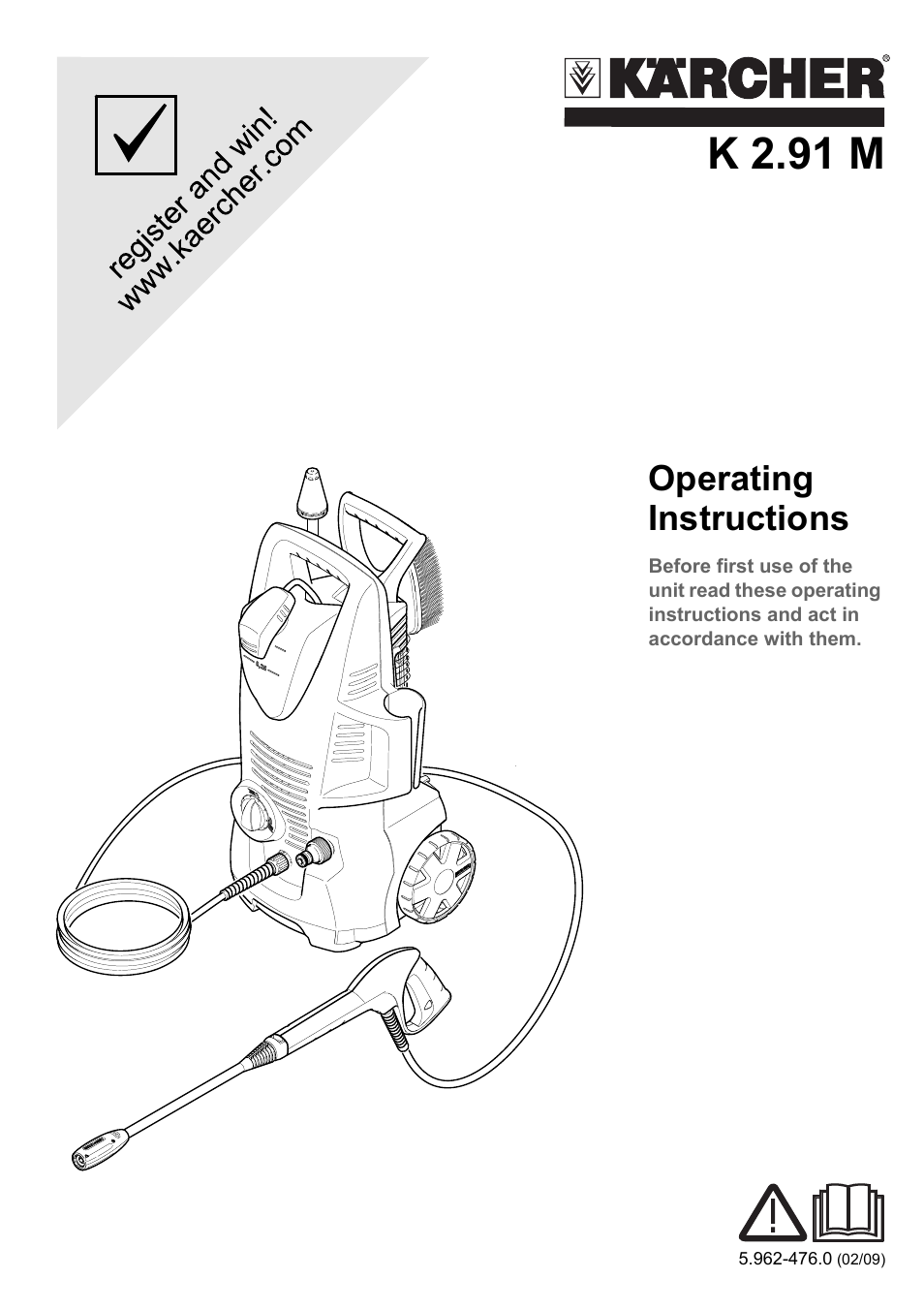 Karcher K 2.91 M User Manual | 12 pages