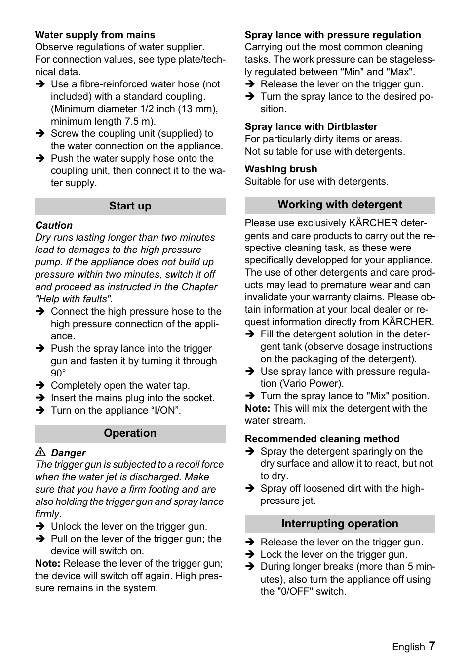 Karcher K 2.91 M User Manual | Page 7 / 12