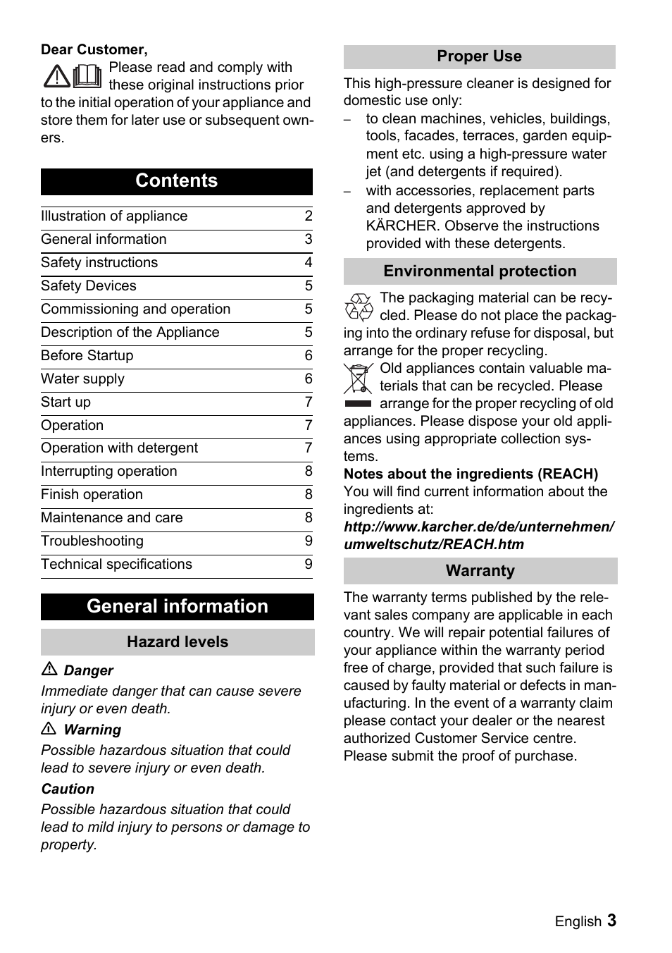 Karcher K 3.160 User Manual | Page 3 / 12