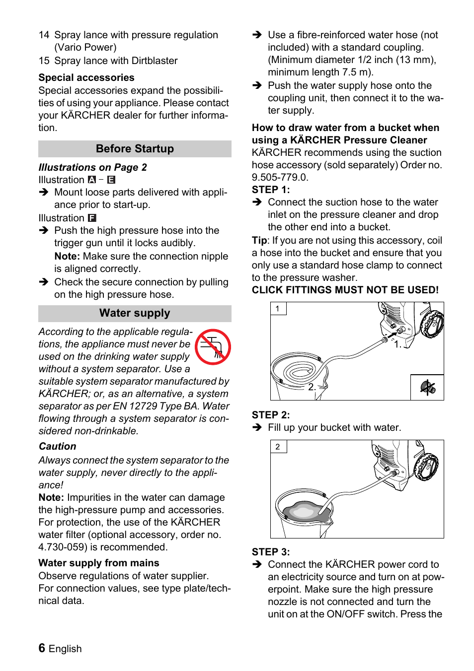 Karcher K 3.160 User Manual | Page 6 / 12