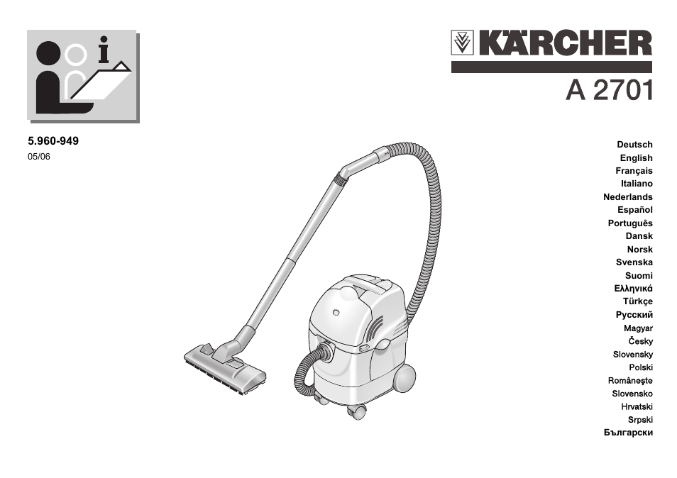 Karcher A 2701 User Manual | 144 pages