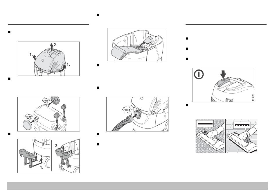 Den sauger betriebsbereit machen, So arbeiten sie mit dem sauger | Karcher A 2701 User Manual | Page 5 / 144