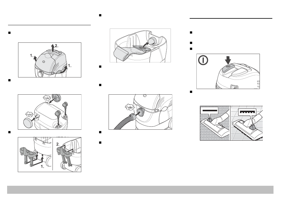 Näin saat imurista käyttövalmiin, Näin käytät imuria | Karcher A 2701 User Manual | Page 65 / 144