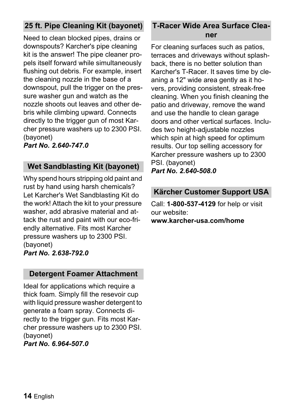 Karcher K 3.99M User Manual | Page 14 / 48