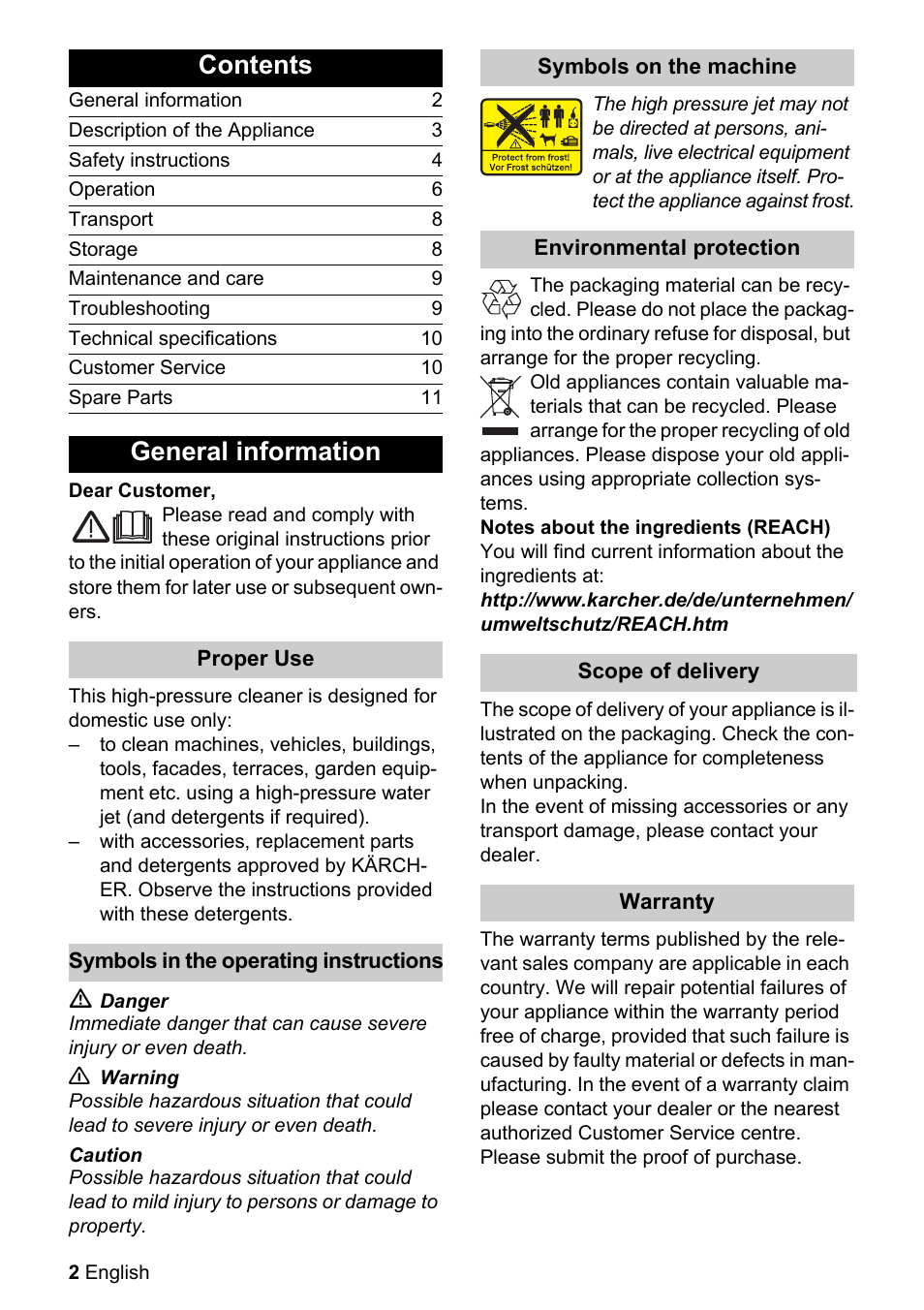 Karcher K 2.080 User Manual | Page 2 / 12